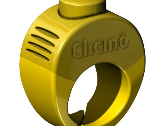 Clicino Clicker Ring sunny yellow – special edition